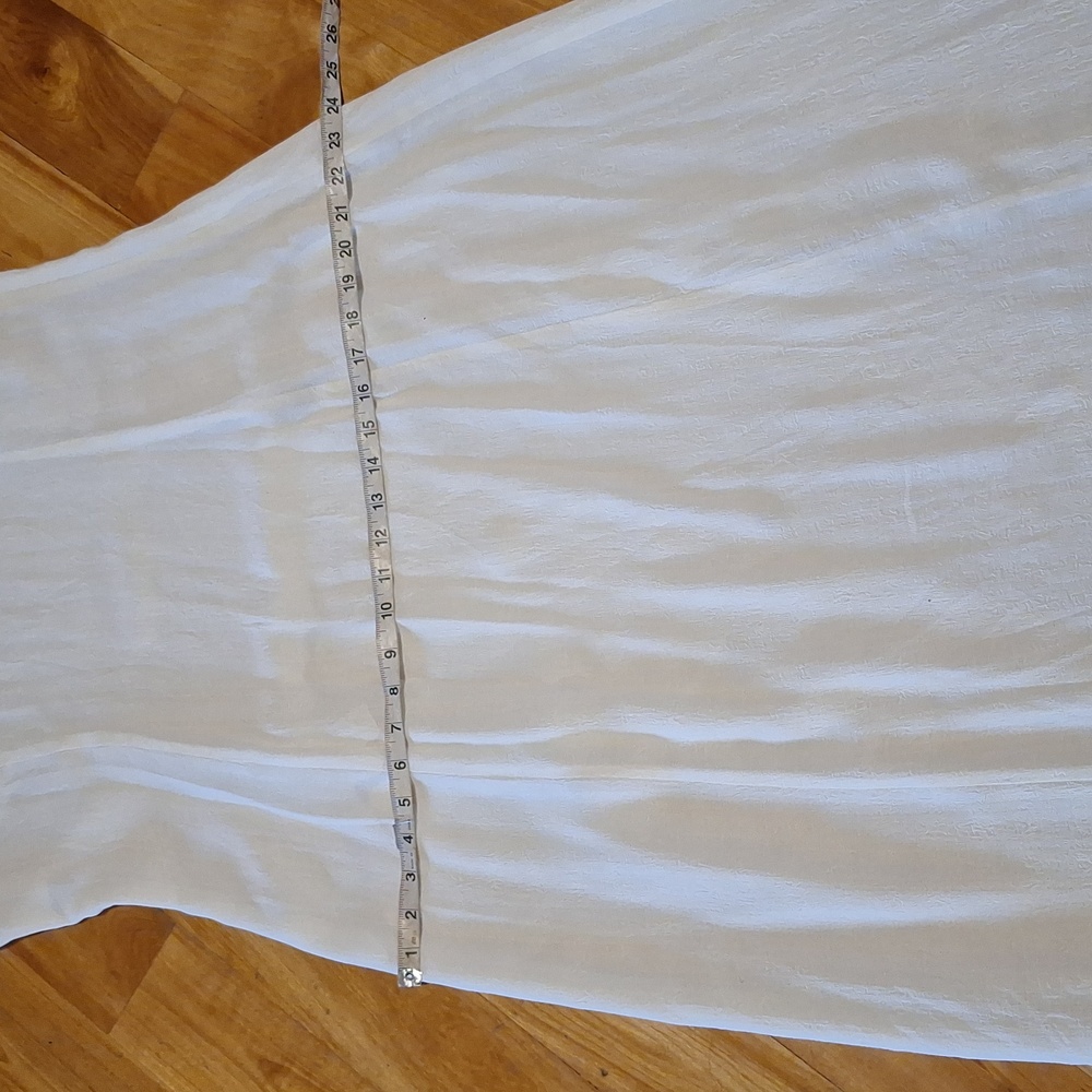 Vintage 90s Laura Ashley Short Sleeve Mimimalist Textured Dress Plus Size 14 - Picture 12 of 13